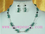 wholesale top drilled pearl jewelry necklace sets